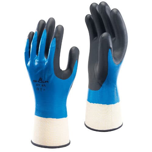 SHOWA 377 Nitrile Work Gloves