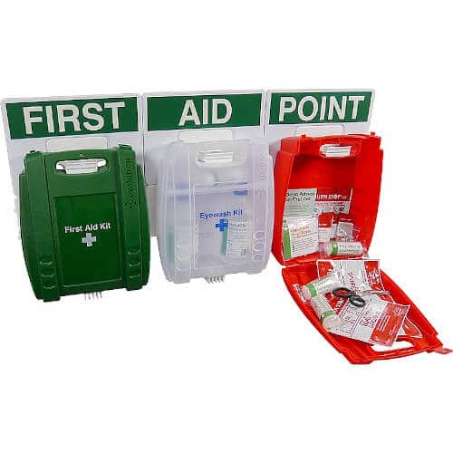 Evolution Safety First Aid, Eye Wash & Burns Kit Combo Kit FAP37
