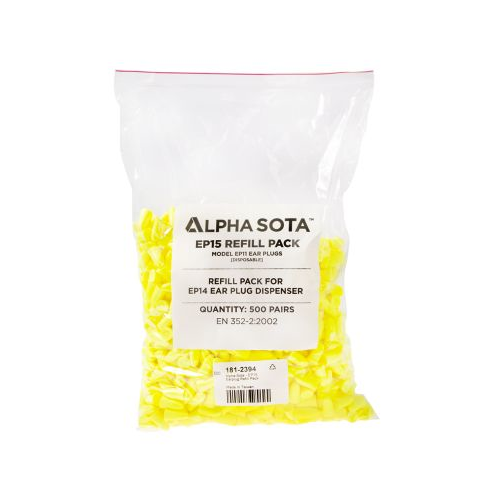 Alpha Solway EP15 Ear Plug Refill (500 pairs) EP11 Ear Plugs