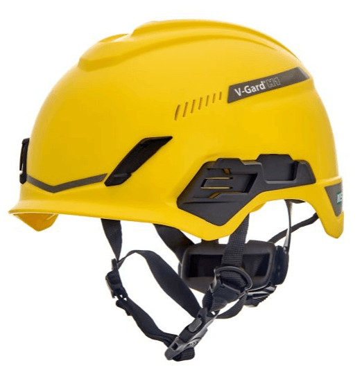 msa h1 trivent yellow MSA V-Gard H1 Safety Helmet