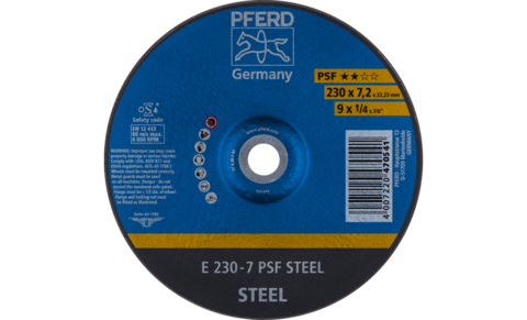 Pferd PSF Steel Grinding Disc 230mm x 7.0mm