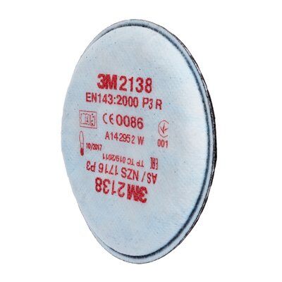 3m p3r particulate filters 3M 2138 P3 R Particulate and Nuisance-Level Organic Vapour Filters (Pair)