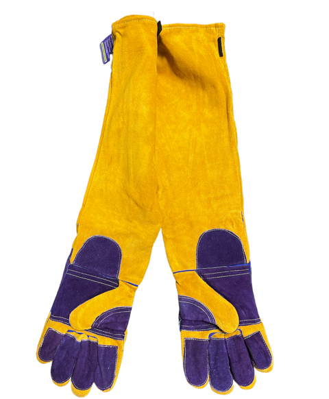 Parweld gloves 2 Parweld Welding Gauntlets Panther Pro Extra Length - High Quality Leather 480mm Long Cuff - Image 4