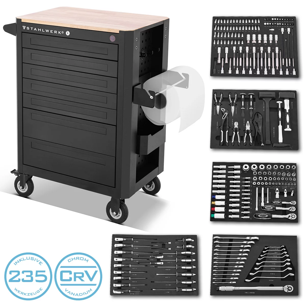 werkstattwagen werkzeugwagen montagewagen crow Workshop Trolley