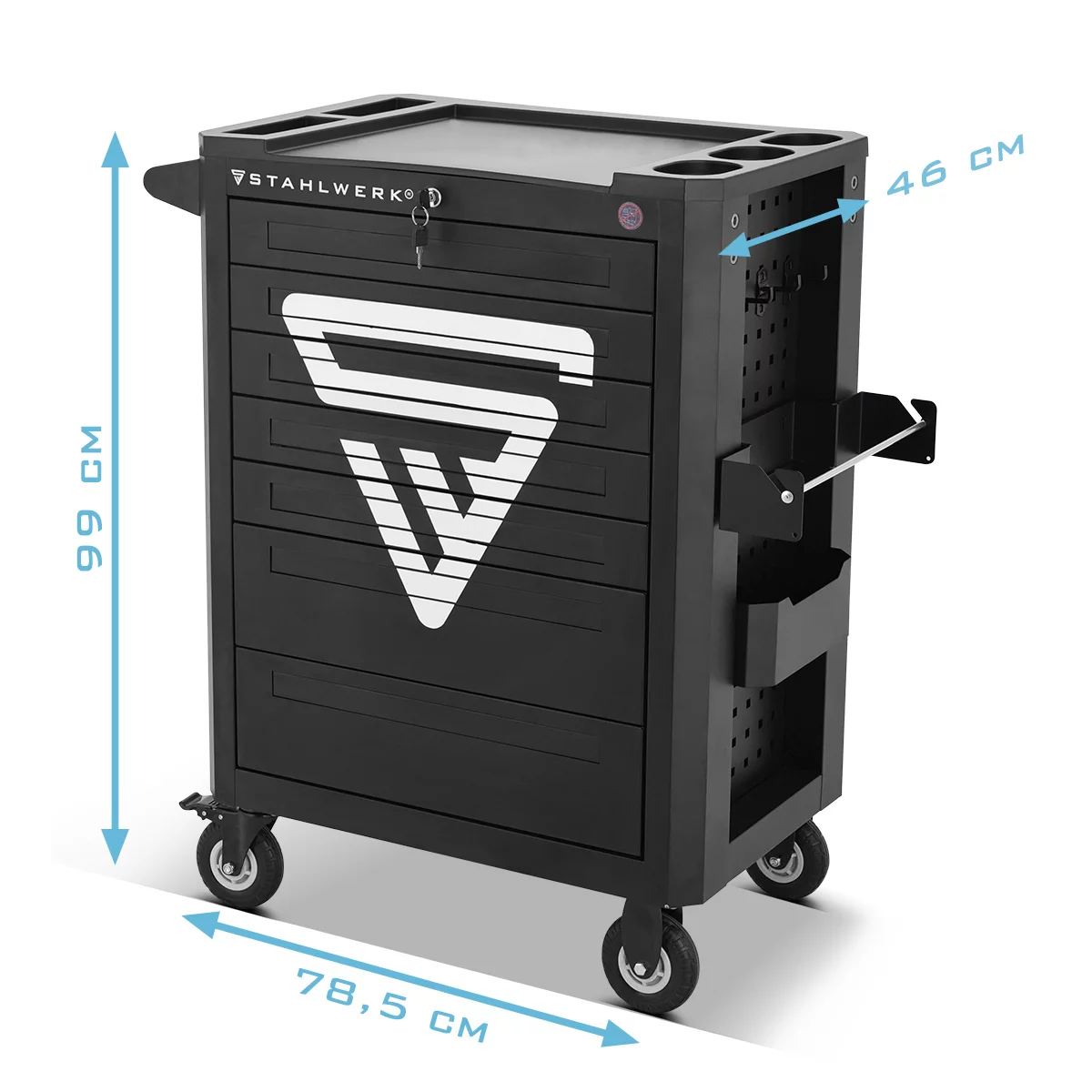 werkstattwagen werkzeugwagen montagewagen falcon9 Stahlwerk Falcon Workshop Trolley - Image 9
