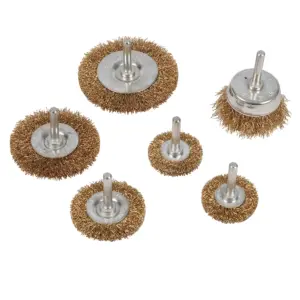 Silverline Wire Wheel & Cup Brush Set